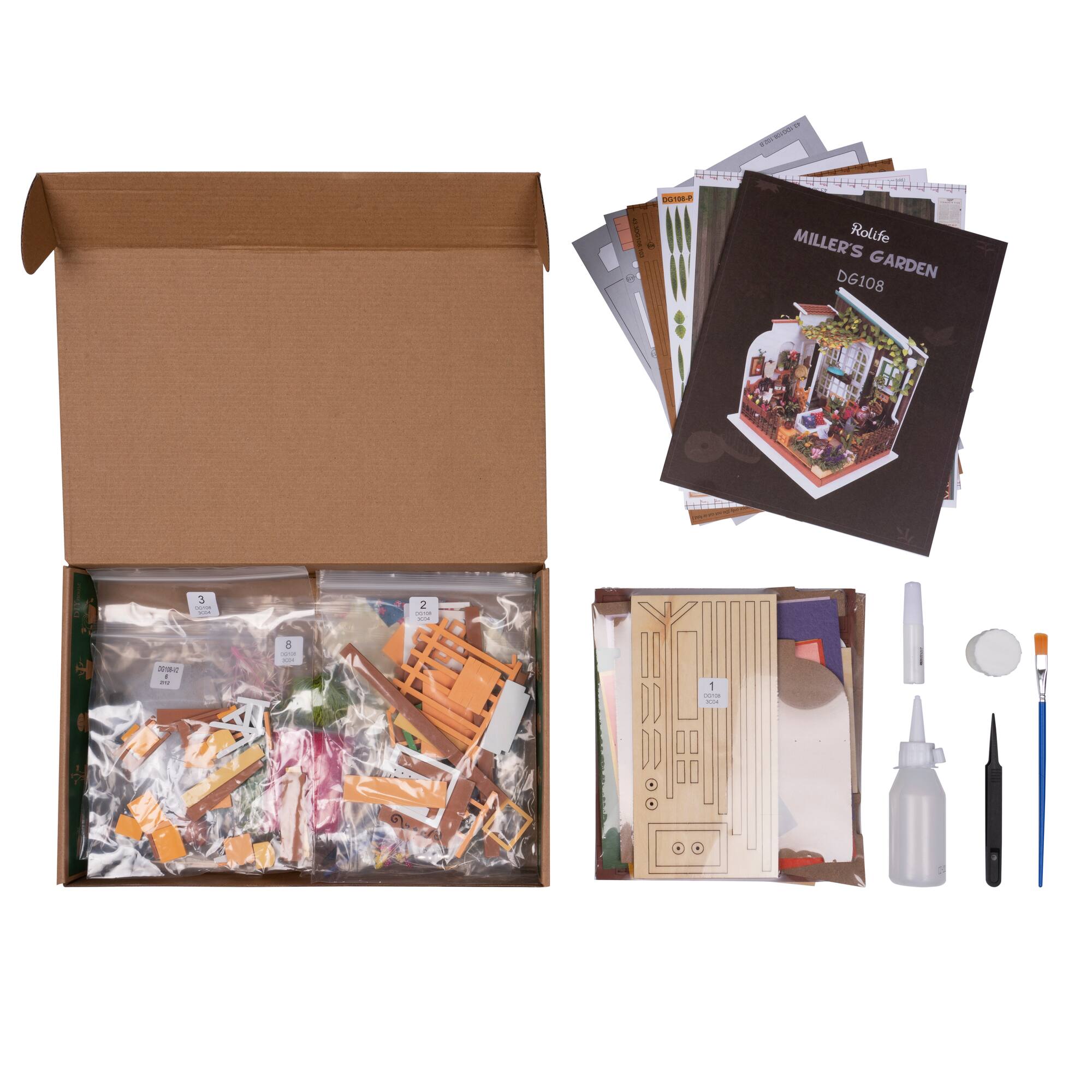 Rolife® Miller's Garden DIY Miniature House Kit